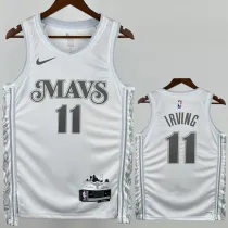 2024-25 Dallas Mavericks IRVING #11 White City Edition Top Quality Hot Pressing NBA Jersey