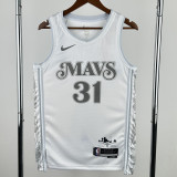 2024-25 Dallas Mavericks THOMPSON #31 White City Edition Top Quality Hot Pressing NBA Jersey
