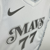 2024-25 Dallas Mavericks DONCIC #77 White City Edition Top Quality Hot Pressing NBA Jersey