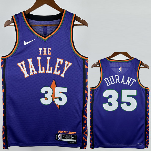 2024-25 SUNS DURANT #35 Purple City Edition Top Quality Hot Pressing NBA Jersey