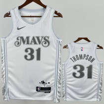 2024-25 Dallas Mavericks THOMPSON #31 White City Edition Top Quality Hot Pressing NBA Jersey