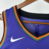 2024-25 SUNS BOOKER #1 Purple City Edition Top Quality Hot Pressing NBA Jersey