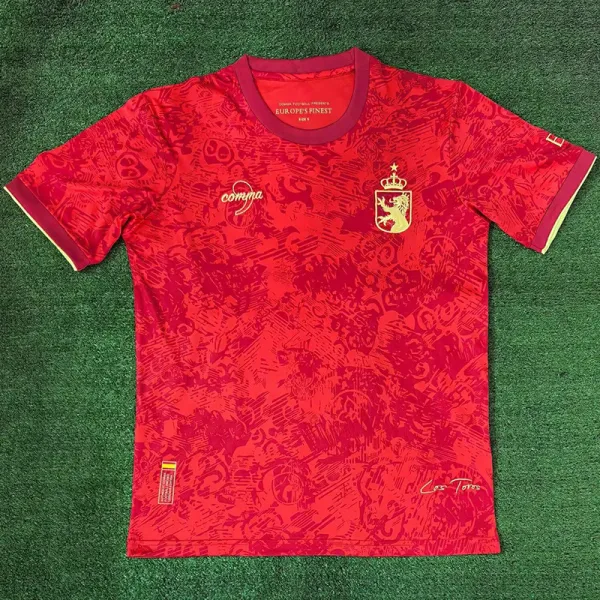 2024-25 Spain Comma Red Special Edition Fans Soccer Jersey