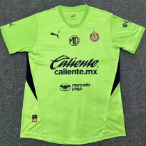 2024-25 Chivas Fluorescent Green Goalkeeper Soccer Jersey