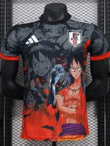 2024-25 Japan Black Red Special Edition Player Version Soccer Jersey (红袖边)