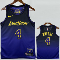 2024-25 LAKERS KNECHT #4 Royal blue City Edition Top Quality Hot Pressing NBA Jersey