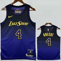 2024-25 LAKERS KNECHT #4 Royal blue City Edition Top Quality Hot Pressing NBA Jersey