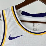 2022-23 Lakers KNECHT #4 White Top Quality Hot Pressing NBA Jersey(圆领)