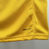 2022-23 Lakers KNECHT #4 Yellow Top Quality Hot Pressing NBA Jersey(圆领)