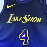 2024-25 LAKERS KNECHT #4 Royal blue City Edition Top Quality Hot Pressing NBA Jersey