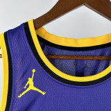 2022-23 LAKERS KNECHT #4 Purple Top Quality Hot Pressing NBA Jersey (Trapeze Edition) 飞人版