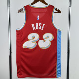 2024-25 Grizzlies ROSE #23 Red City Edition Top Quality Hot Pressing NBA Jersey