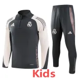 2024-25 RMA Dark gray Kids Half Pull Tracksuit (童装)(半拉链)