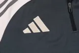 2024-25 RMA Dark gray Half Pull Tracksuit (半拉链)