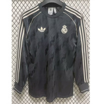 2024-25 RMA Grey Special Retro Edition Long Sleeve Soccer Jersey (长袖)