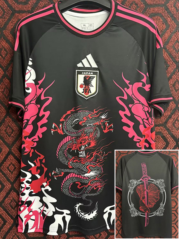 2024-25 Japan Black Special Edition Fans Training Shirts (武士刀)