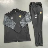 2024-25 Real Betis Black Jacket Tracksuit (Pants Have Pocket)