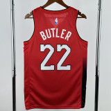 2024-25 HEAT BUTLER #22 Red City Edition Top Quality Hot Pressing NBA Jersey (V领）