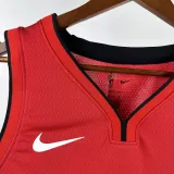2024-25 HEAT JAQUEZ JR. #11 Red City Edition Top Quality Hot Pressing NBA Jersey (V领）