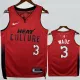 2024-25 HEAT WADE #3 Red City Edition Top Quality Hot Pressing NBA Jersey (V领）