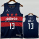 2024-25 Wizards POOLE #13 Royal blue Top Quality Hot Pressing NBA Jersey (Trapeze Edition)飞人版
