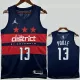 2024-25 Wizards POOLE #13 Royal blue Top Quality Hot Pressing NBA Jersey (Trapeze Edition)飞人版