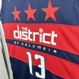 2024-25 Wizards POOLE #13 Royal blue Top Quality Hot Pressing NBA Jersey (Trapeze Edition)飞人版