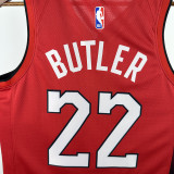 2024-25 HEAT BUTLER #22 Red City Edition Top Quality Hot Pressing NBA Jersey (V领）