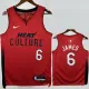 2024-25 HEAT JAMES #6 Red City Edition Top Quality Hot Pressing NBA Jersey (V领）