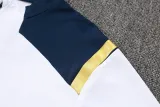2024 JOM White Half Pull Tracksuit #2492(半拉链)