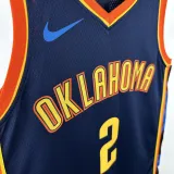 2024-25 OKC Thunder GILGEOUS-ALEXANDER #2 Black City Edition Top Quality Hot Pressing NBA Jersey