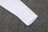 2024 JOM White Half Pull Tracksuit #2492(半拉链)