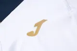 2024 JOM White Half Pull Tracksuit #2492(半拉链)