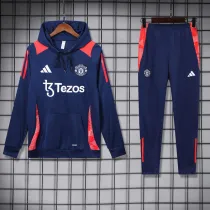 2024-25 Man Utd Royal blue Hoodie Tracksuit (卫衣套装)