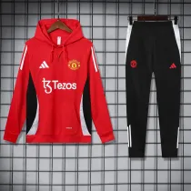 2024-25 Man Utd Red Hoodie Tracksuit (卫衣套装)