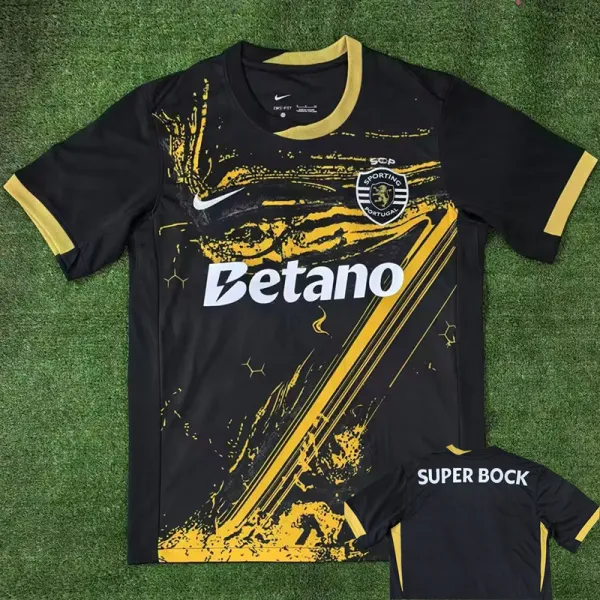 2024-25 Sporting Lisbon Black Special Edition Fans Soccer Jersey