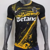 2024-25 Sporting Lisbon Black Special Edition Fans Soccer Jersey