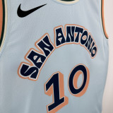 2024-25 SA Spurs SOCHAN #10 Light blue City Edition Top Quality Hot Pressing NBA Jersey