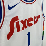 2024-25 76ERS HARDEN #1 White City Edition Top Quality Hot Pressing NBA Jersey
