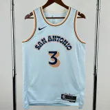 2024-25 SA Spurs PAUL #3 Light blue City Edition Top Quality Hot Pressing NBA Jersey