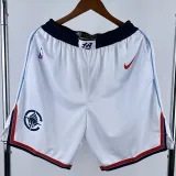 2024-25 Clippers White City Edition Top Quality NBA Pants