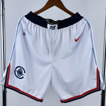 2024-25 Clippers White City Edition Top Quality NBA Pants