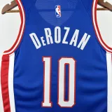 2024-25 Kings DEROZAN #10 Blue City Edition Top Quality Hot Pressing NBA Jersey