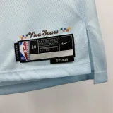 2024-25 SA Spurs WEMBANYAMA #1 Light blue City Edition Top Quality Hot Pressing NBA Jersey
