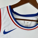 2024-25 76ERS EMBIID #21 White City Edition Top Quality Hot Pressing NBA Jersey