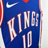 2024-25 Kings DEROZAN #10 Blue City Edition Top Quality Hot Pressing NBA Jersey