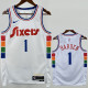 2024-25 76ERS HARDEN #1 White City Edition Top Quality Hot Pressing NBA Jersey