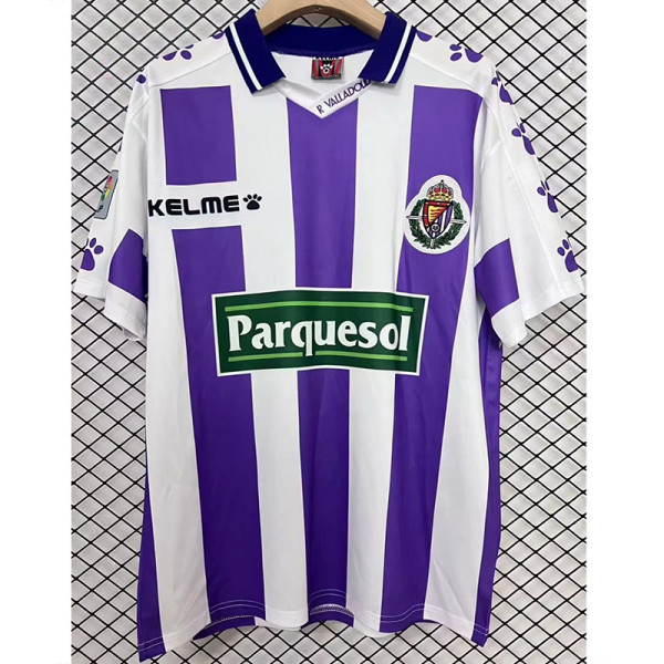 1995-1996 Valladolid Home Retro Soccer Jersey (带章)