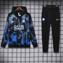 2024-25 INT Grey blue Hoodie Tracksuit (卫衣套装)