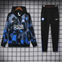 2024-25 INT Grey blue Hoodie Tracksuit (卫衣套装)